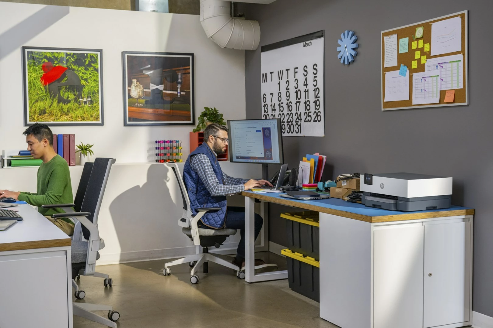 Printer ngjyrash HP OfficeJet Pro 9110b wireless, printim dyanshëm, Gri