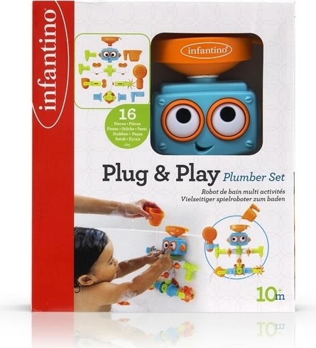 Lodër për banjë B-kids Bath Robot me dush, multikolor