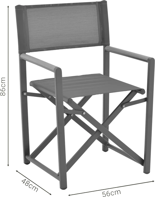 Set tavoline me karrige për terasë Mabu-Thorio, alumin anthracite dhe plywood natyral, 160x90x75cm, 5 pjesë