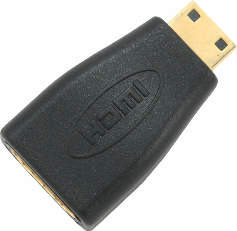 Adapter HDMI Gembird A-HDMI-FC, mini HDMI në HDMI, i zi