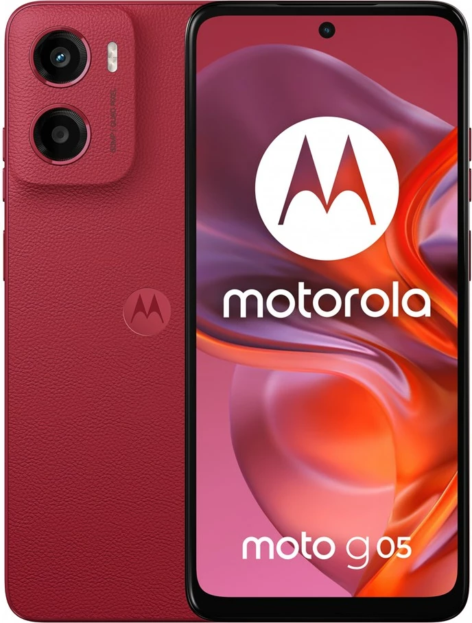 Celular Motorola Moto G05, 4/128GB, Plum Red