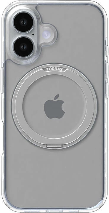 Mbështjellës Torras Ostand Pro për iPhone 16 Plus, transparent