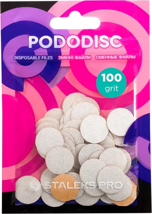 Jastëk zëvendësues për disk pedikure Staleks Pro Expert White S Grade, 50 copë, e bardhë