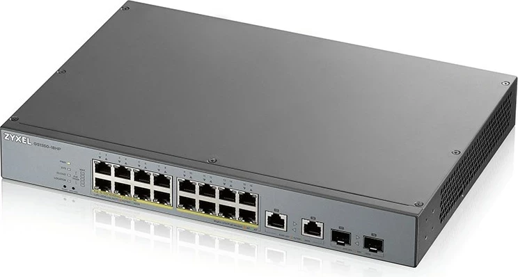 Switch Zyxel GS1350-18HP-EU0101F, Managed L2, Gigabit Ethernet, Gri