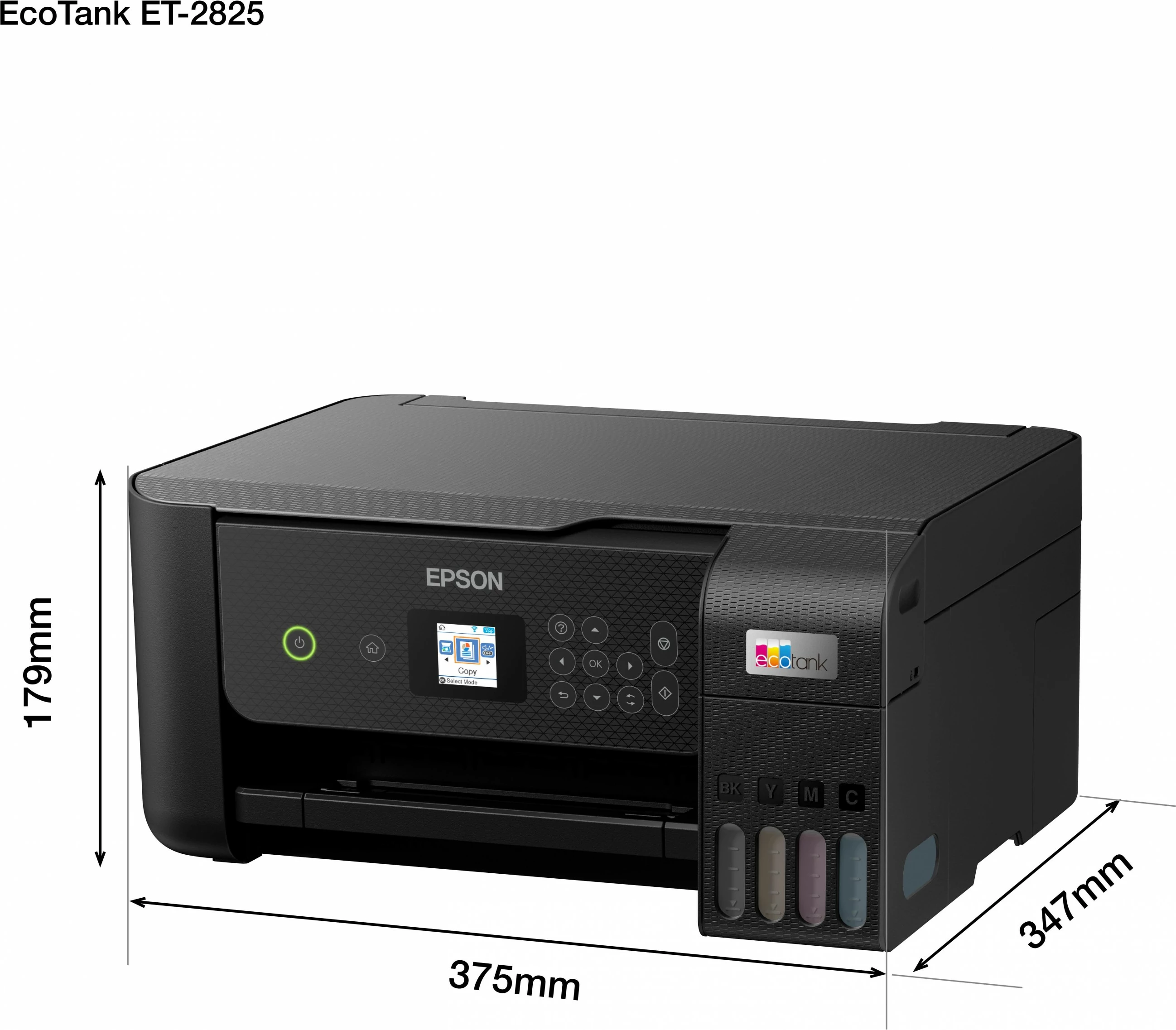 Printer Epson EcoTank ET-2825, Inkjet, 5760 x 1440 DPI, A4, Ngjyrë e zezë