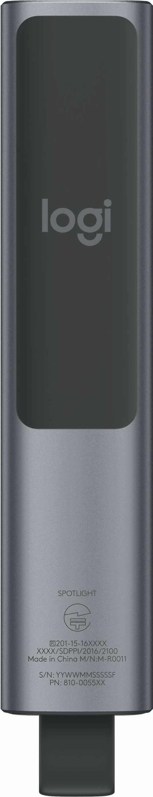 Telekomandë prezantimi Logitech Spotlight, Bluetooth/RF, USB, 30 m, Gri