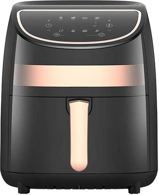 Air fryer Deerma DEM-KZ100, 3L, 1000W, e zezë me ari rozë