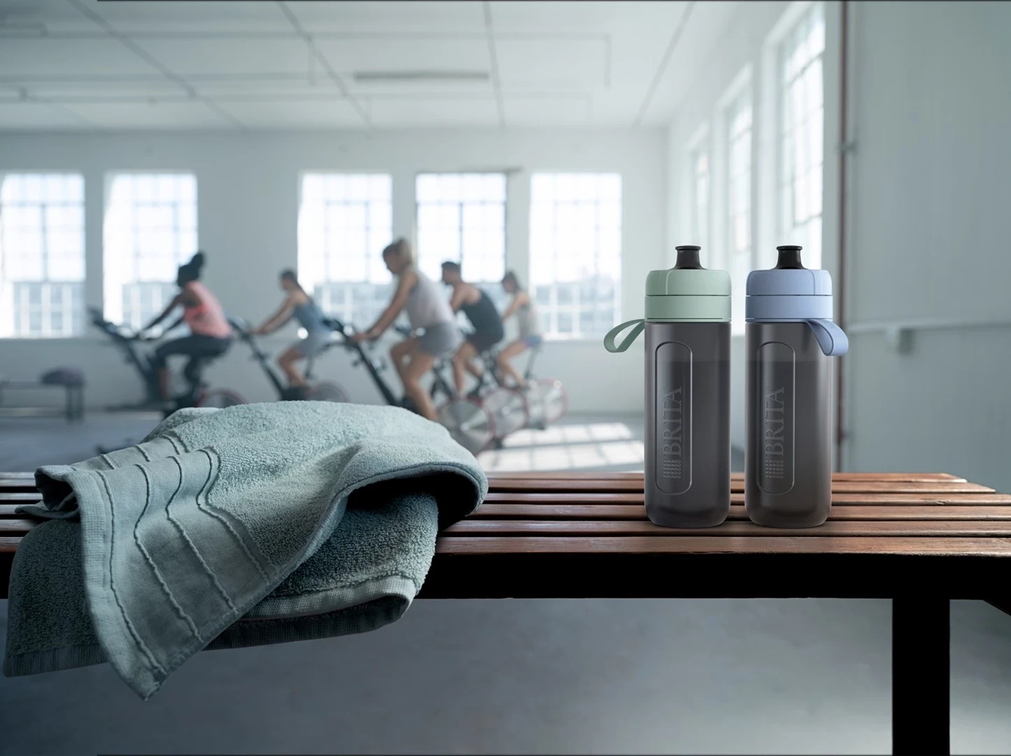 Shishe filtruese BRITA Active e gjelbër, 2 disqe filtruese