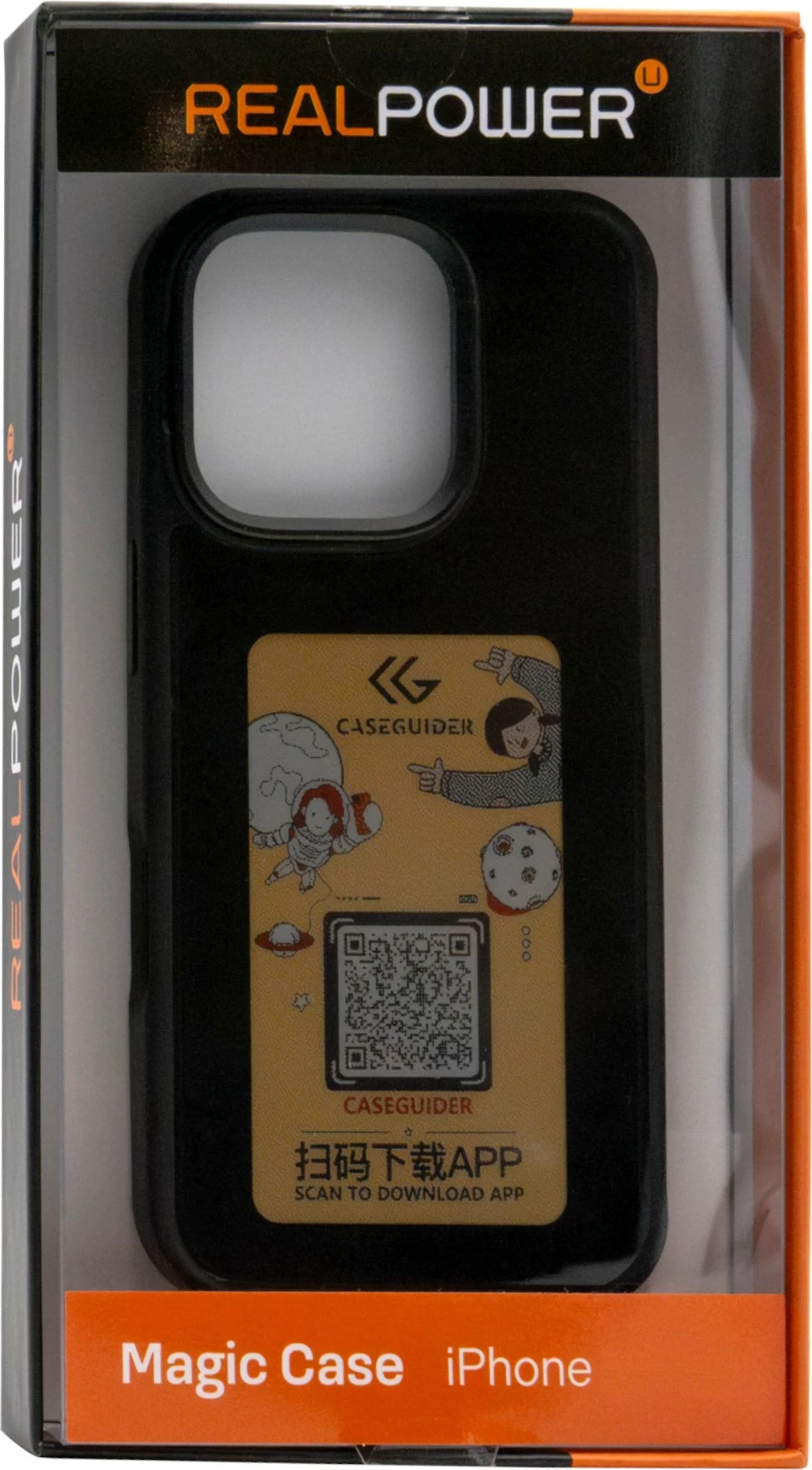 Mbështjellës Realpower MAGIC CASE për iPhone 16, MagSafe, i zi