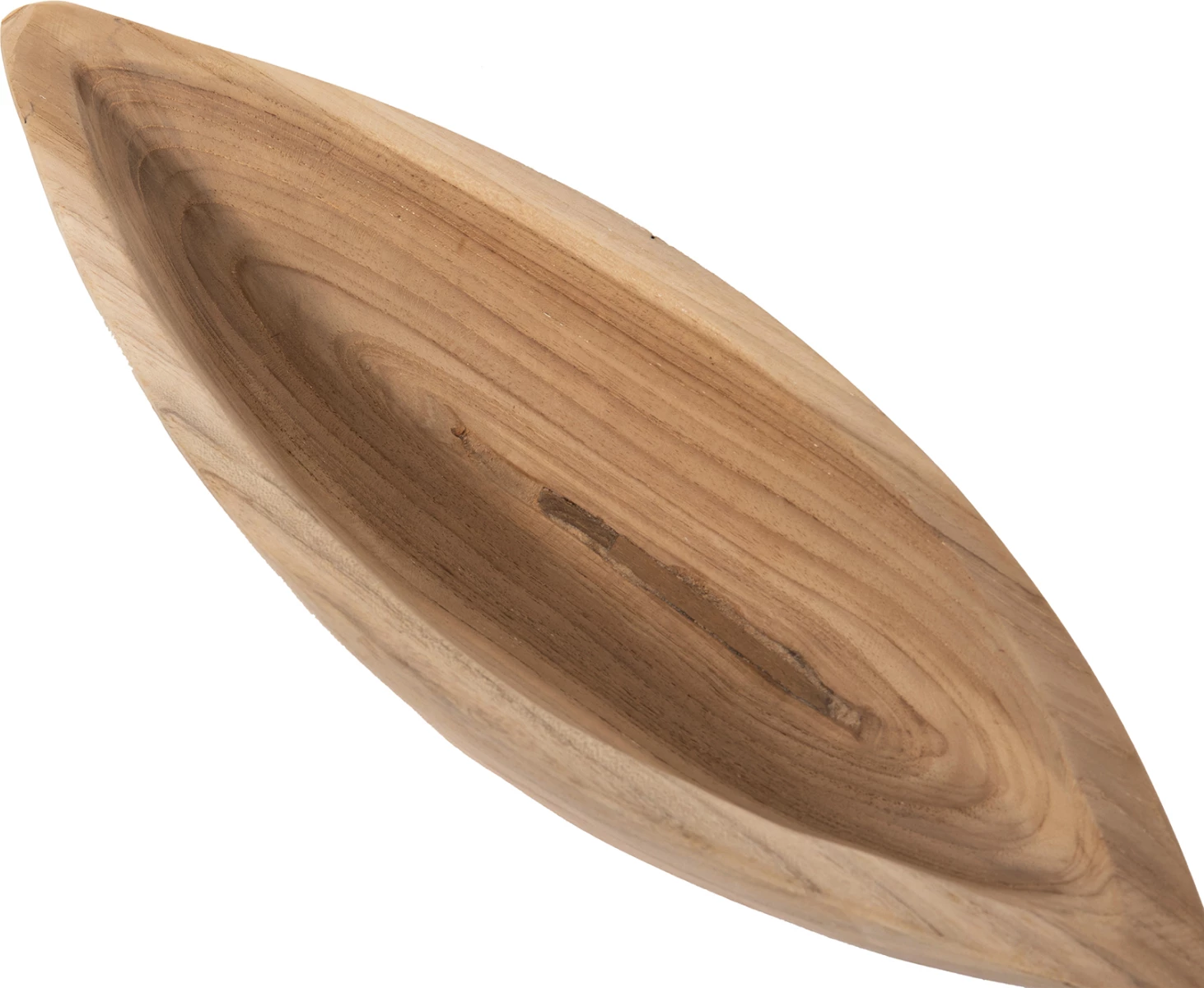 Enë dekorative për tavolinë, dru tik, FH9633, 40x6x13H cm