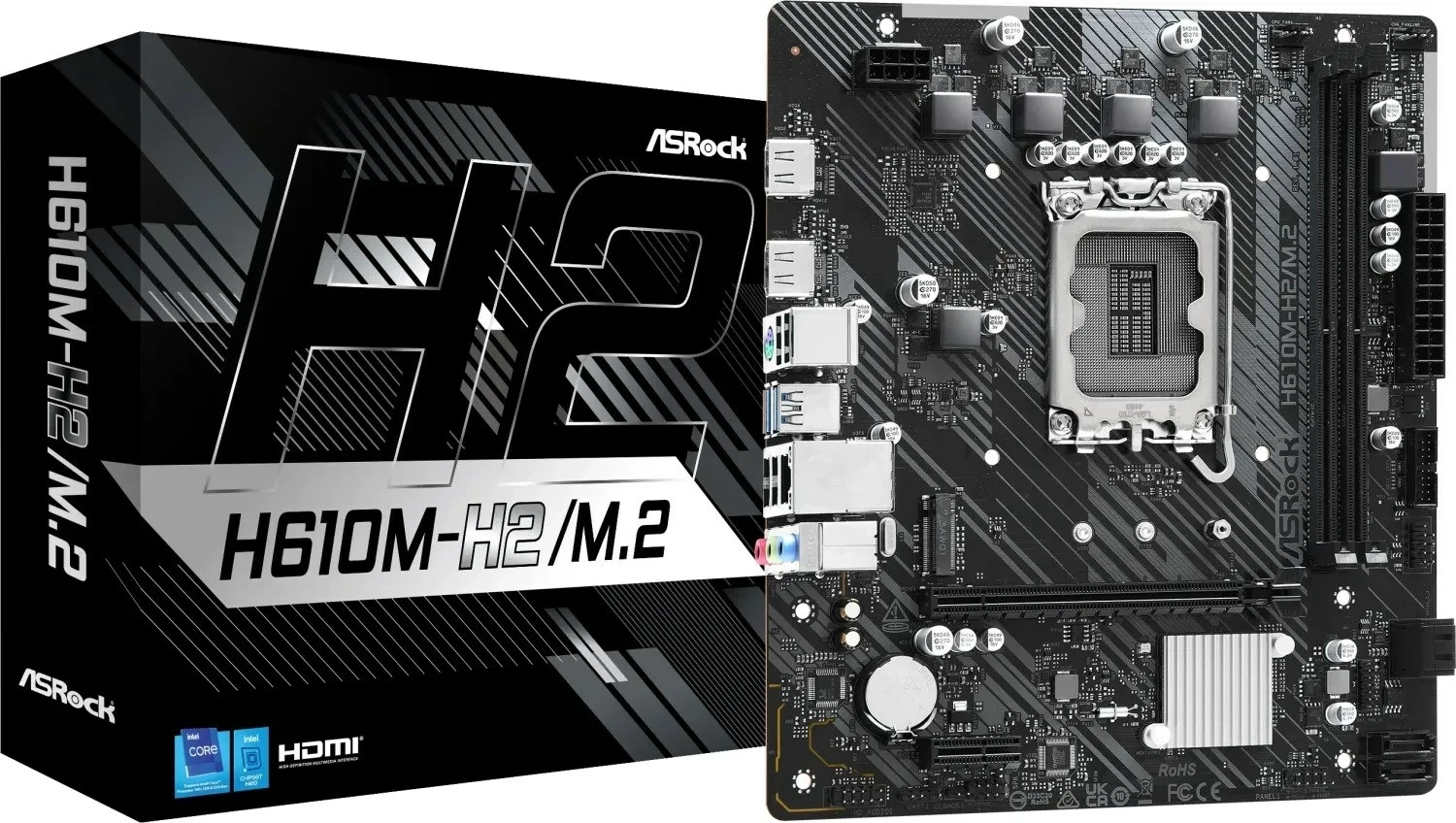 Pllakë amë ASRock H610M-H2/M.2, Socket LGA 1700, micro ATX