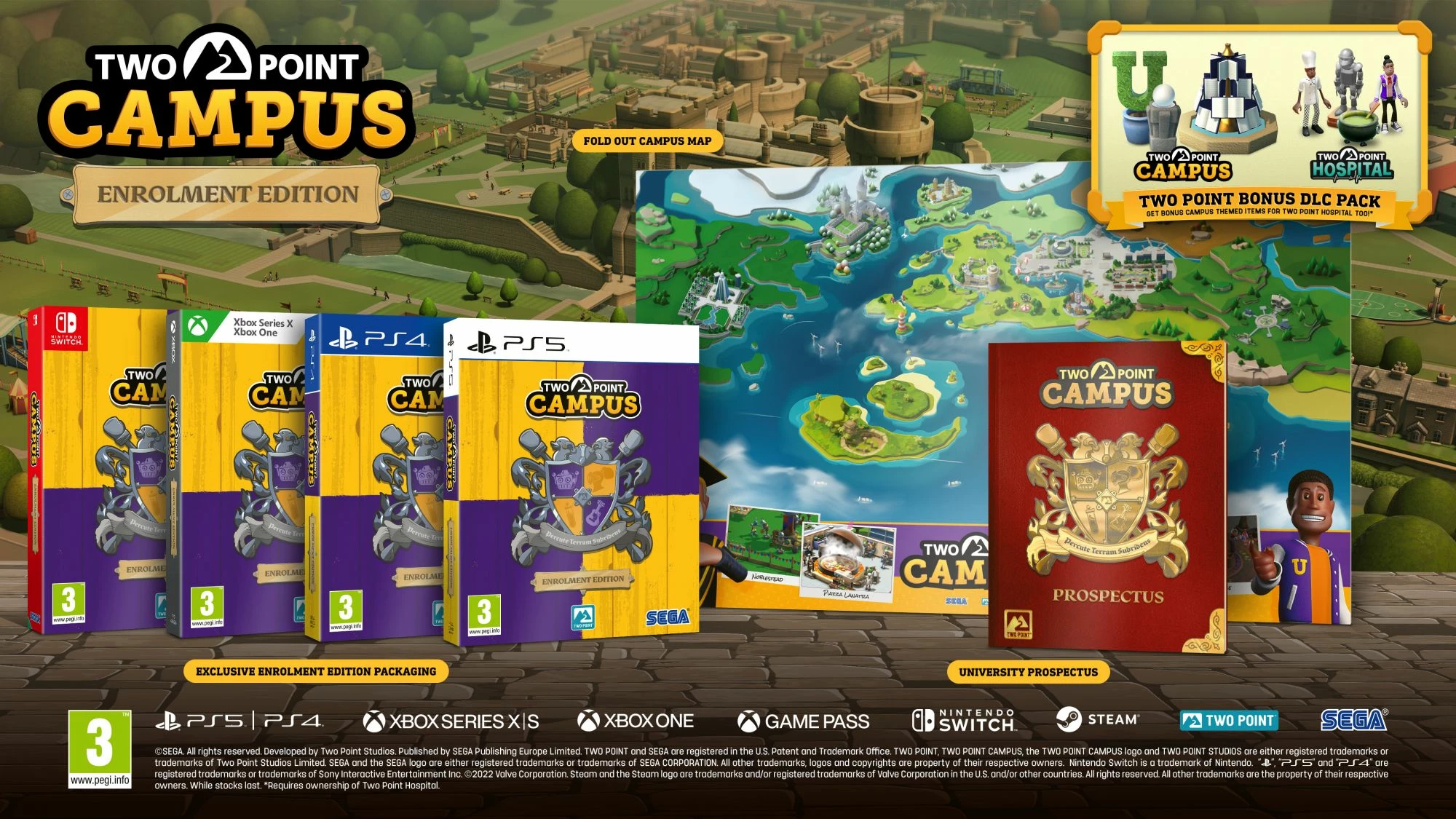 Lojë për Nintendo Switch SEGA Two Point Campus Enrolment Edition, PEGI 3