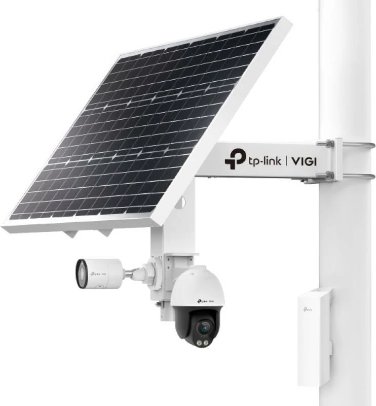 Sistem furnizimi solar për kamera, TP-Link VIGI SP9030, montim në shtyllë, e bardhë