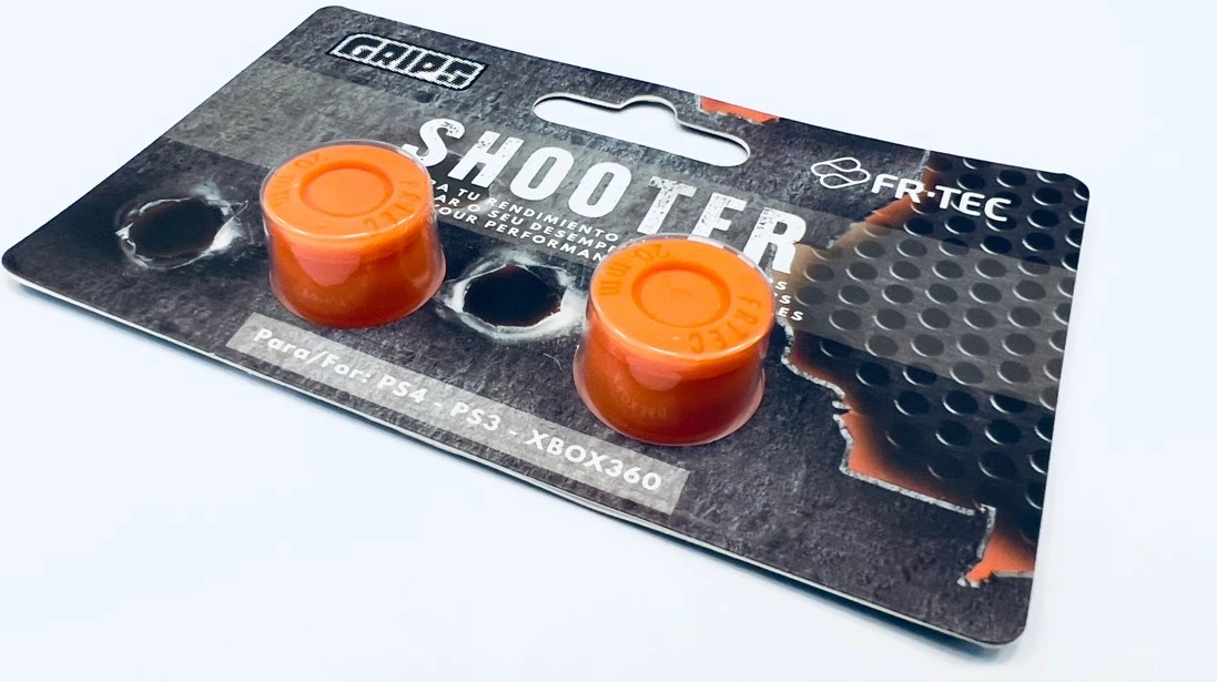 Set gripa për analog FR-TEC Grips-Shooter për PS4/PS3/Xbox 360, portokalli, 2 copë