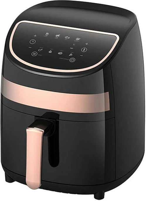 Air fryer Deerma DEM-KZ100, 3L, 1000W, e zezë me ari rozë