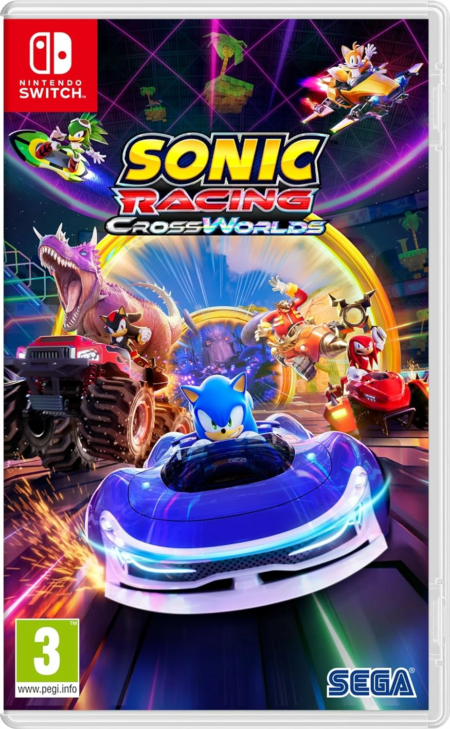 Lojë garuese për Nintendo Switch SEGA Sonic Racing: CrossWorlds, PEGI 3