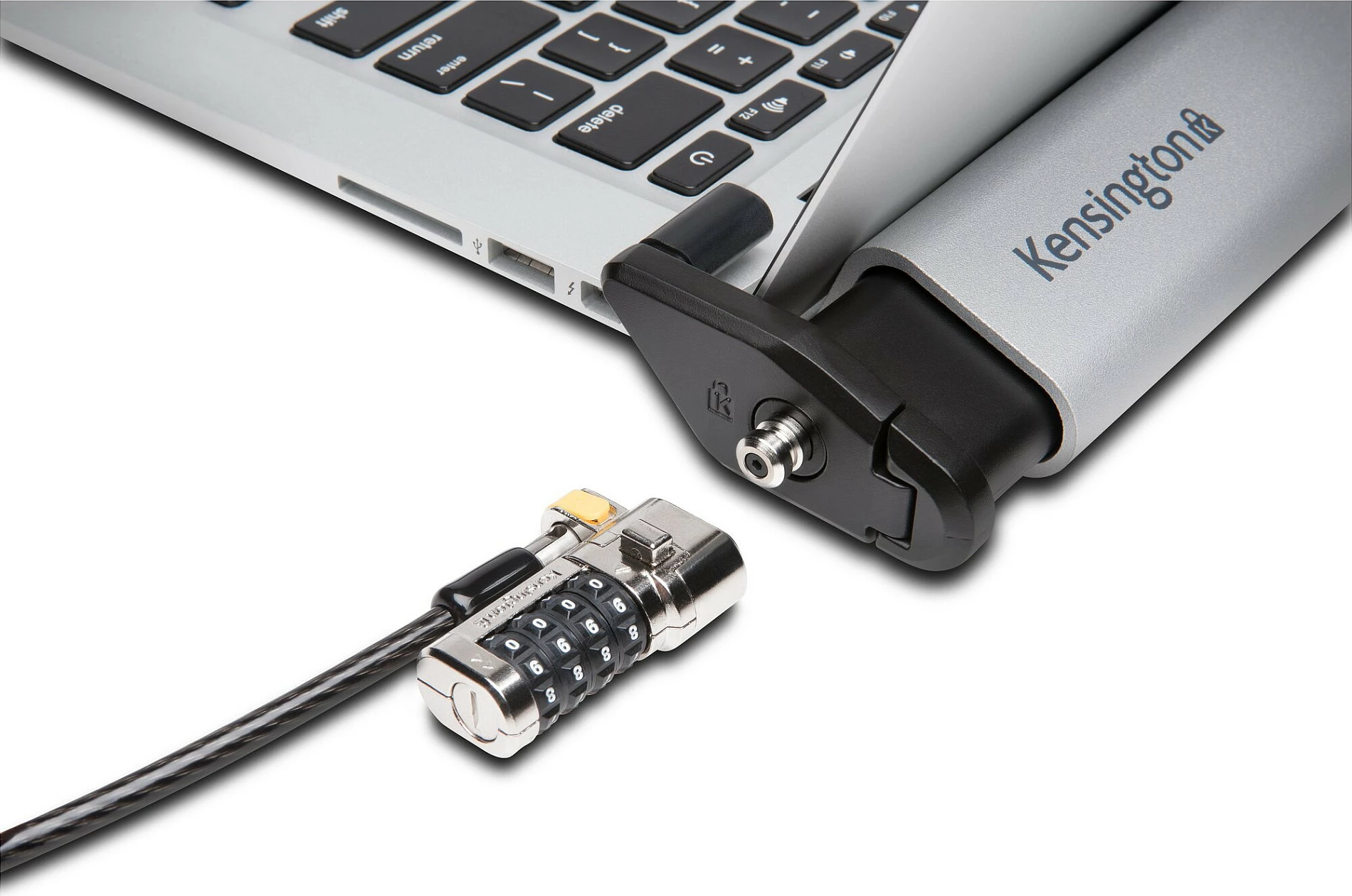 Stacion sigurie për laptop Kensington Laptop Locking Station 2.0, alumini, silver