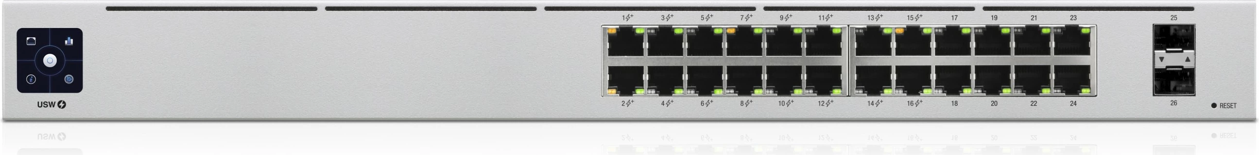 Switch Ubiquiti UniFi 24-Port PoE, Managed, L2/L3, Gigabit Ethernet, Silver