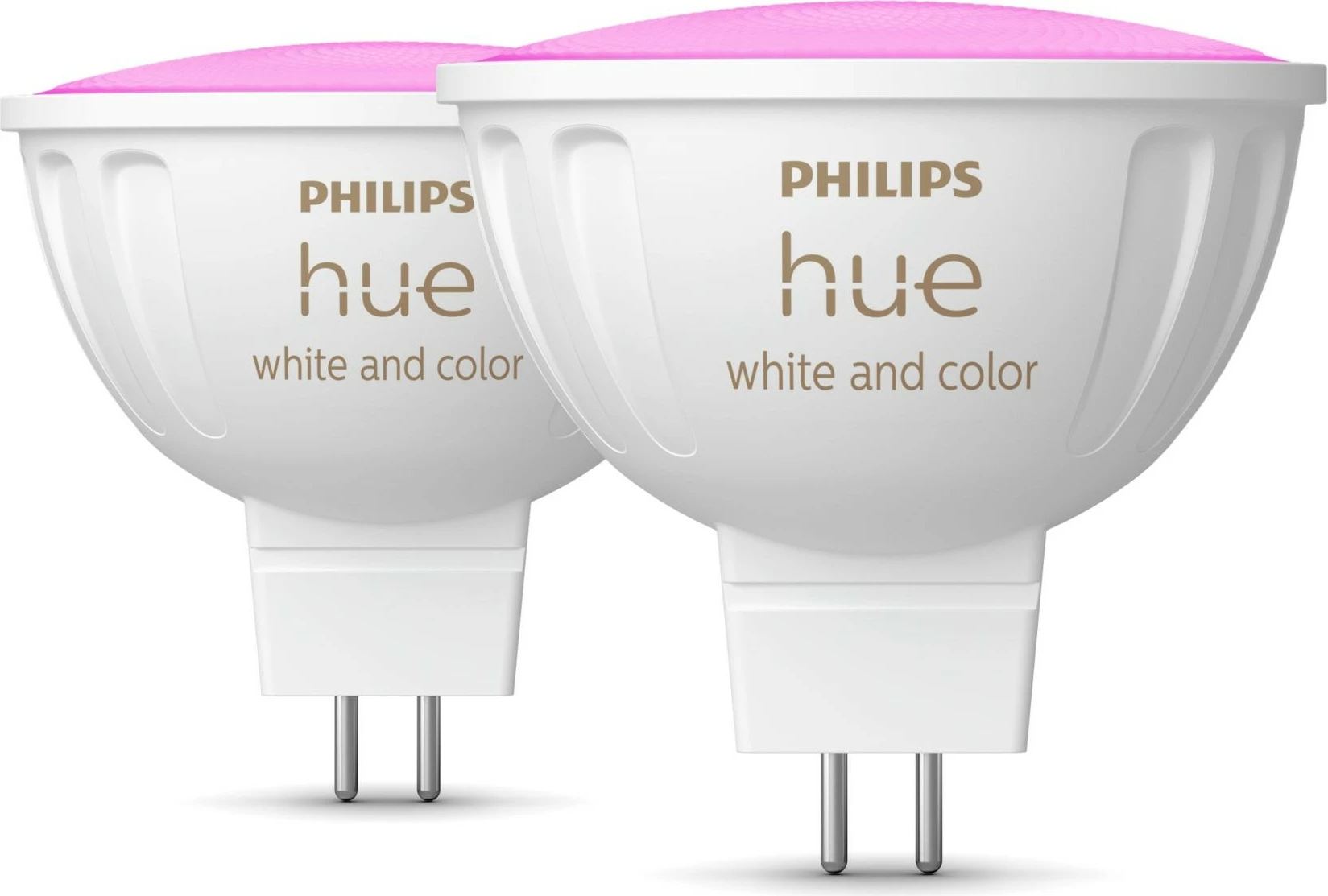 Llambë smart Philips Hue MR16, LED, GU5.3, Bluetooth/Zigbee, e bardhë, ngjyra