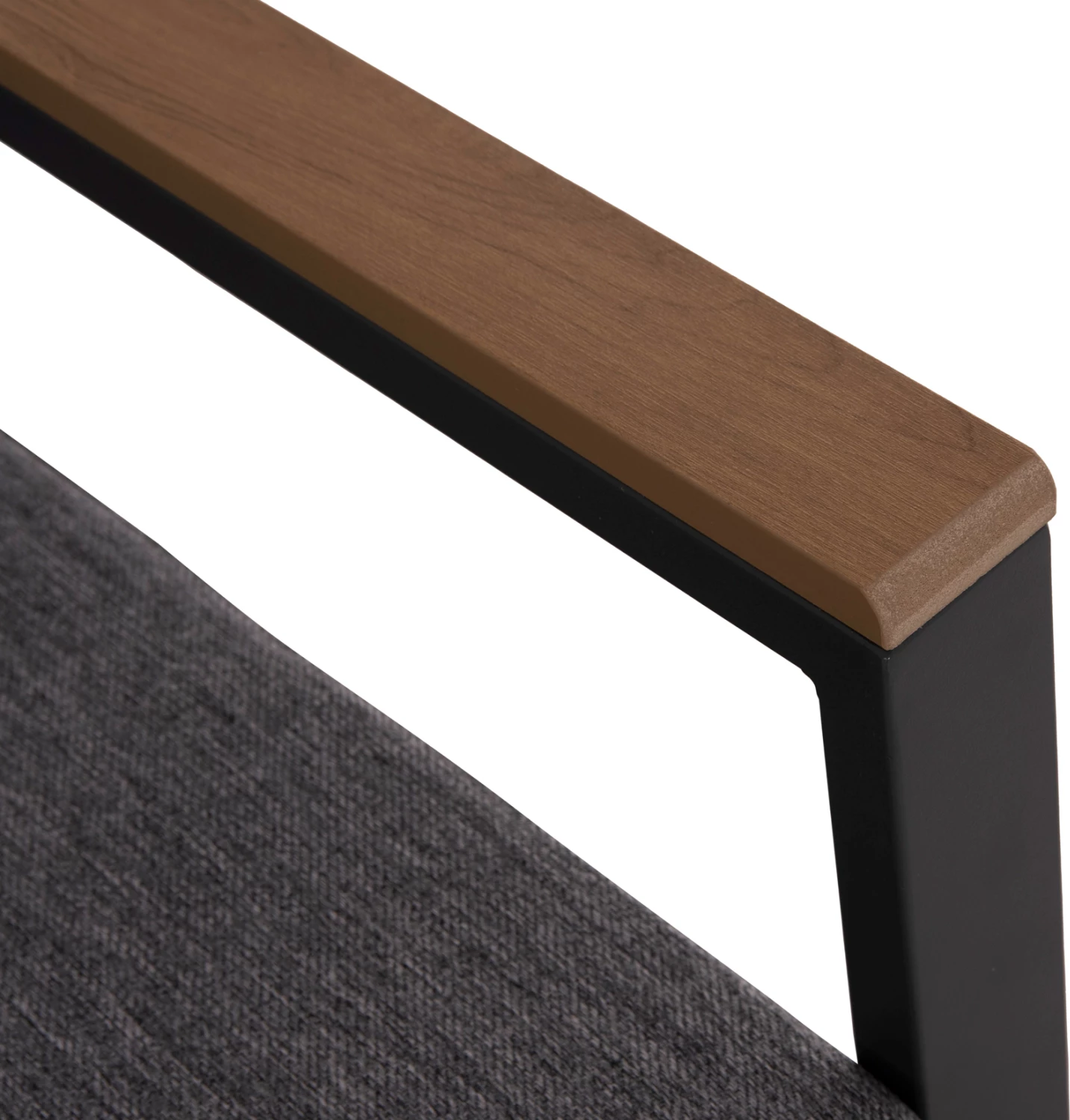 Divan i jashtëm dy ulëse, alumin & jastëkë, ngjyrë antracit, SAFIN FH6279.03, 140x70x77cm