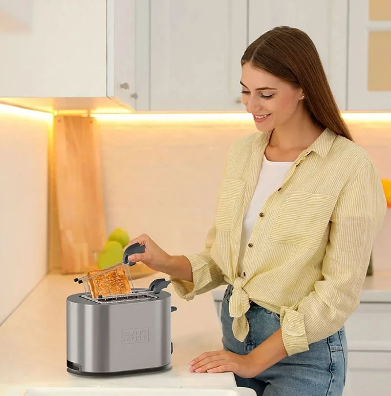 Toaster BLACK+DECKER BXTOA901E, 900W, Argjendtë