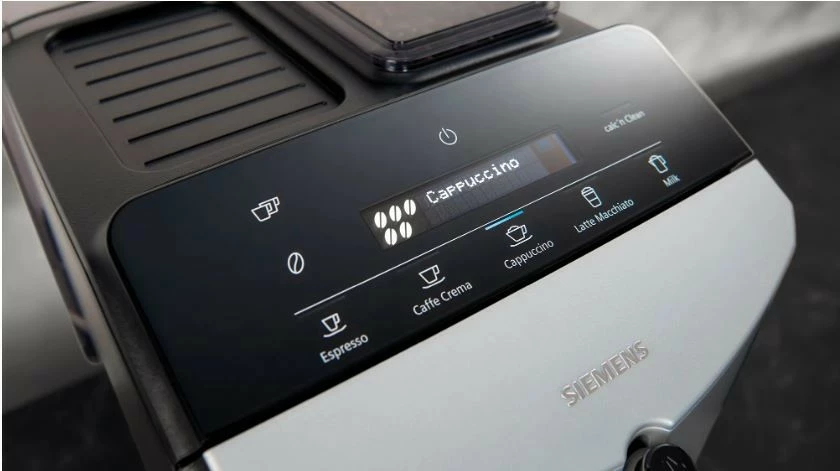 Makine ekspresi Siemens TF303E01 EQ300, automatike, 1.4L, me mulli, e zezë/argjendtë