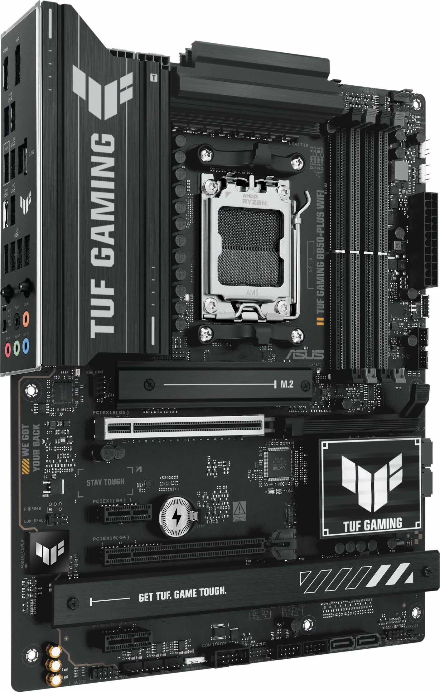 Pllakë amë Asus TUF GAMING B850-PLUS WIFI, AM5, ATX, DDR5, Wi‑Fi 7