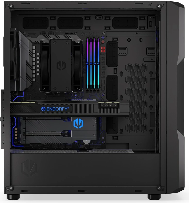 Kasë Endorfy Regnum 400 Air, Midi Tower, Tempered Glass, E zezë