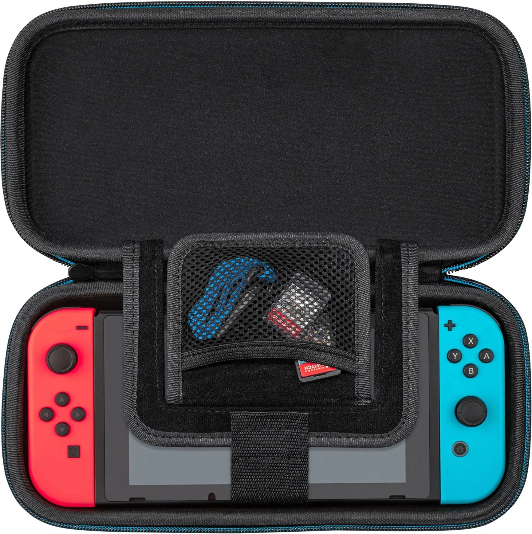 Kasë udhëtimi për Nintendo Switch PDP Deluxe Travel Case The Legend of Zelda, me stand të integrum, për Switch/Lite/OLED, Hyrule Blue