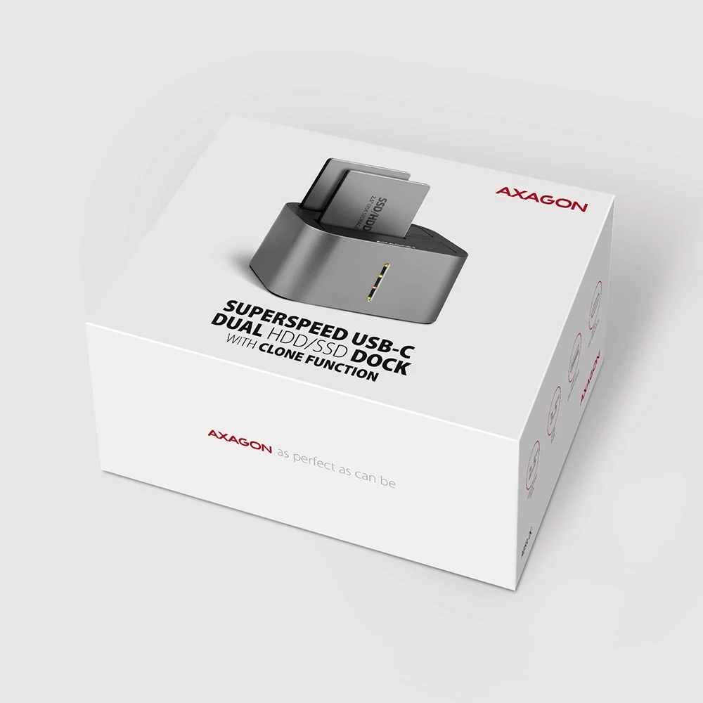 Stacion dokimi Axagon ADSA-DC, USB3.2 Gen1, 2x SATA 6G, hiri