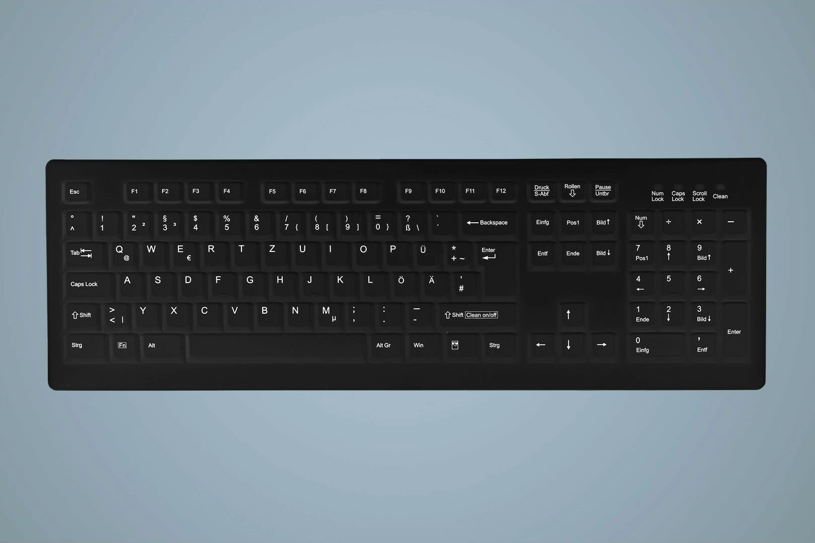 Tastierë Cherry AK-C8100, Full-size, Wired, USB, Membrane, QWERTZ, E zezë