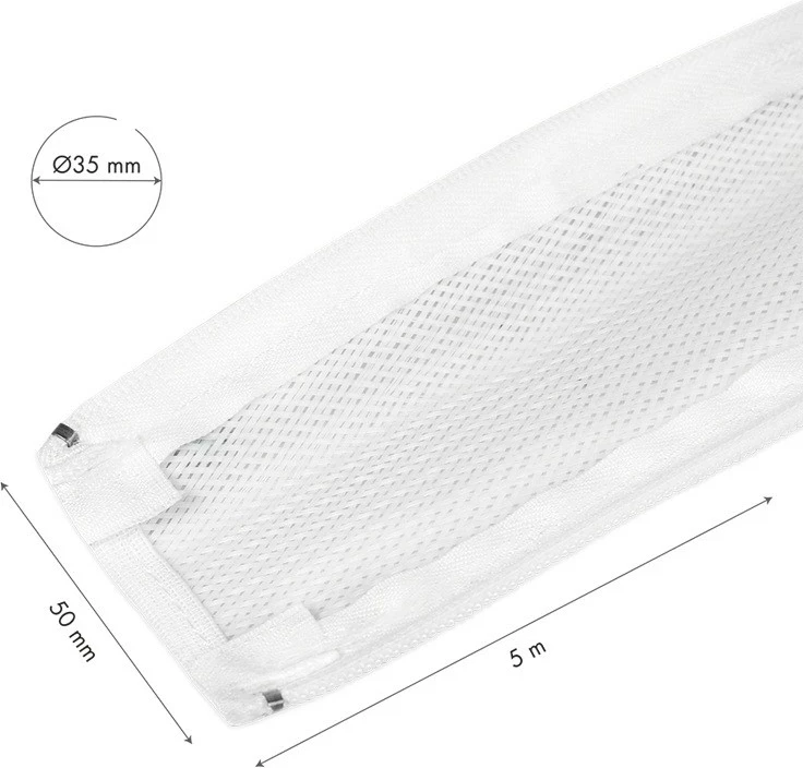 Organizer kabllosh Logilink elastyczny 5.0m x 50mm bardhë