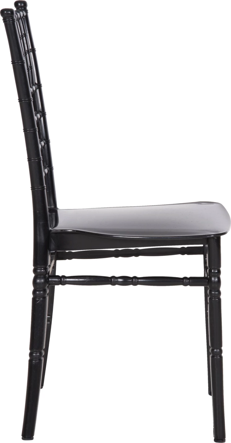 Karrige për katering polipropileni TIFFANY e re FH8058.07, e zezë me shkëlqim, 42x48x88,5H cm