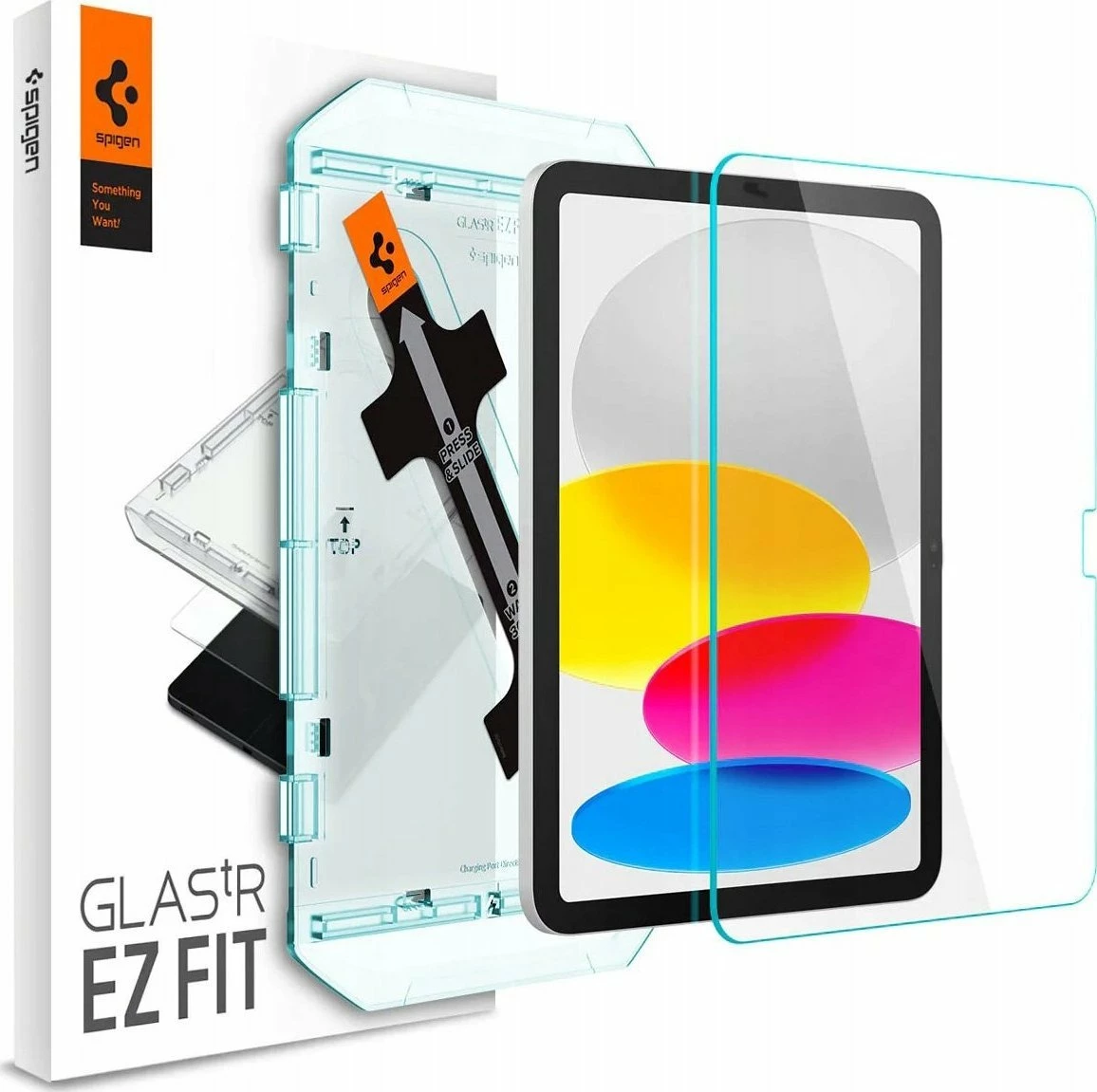 Mbrojtës ekrani xham i temperuar Spigen GLAS.tR EZ Fit për iPad 10.9\", transparent, set 1 copë