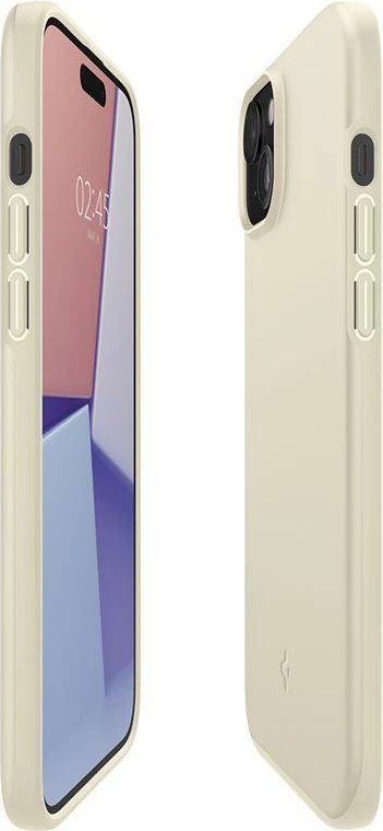 Mbështjellës Spigen Thin Fit për iPhone 15 Plus, Bezhe
