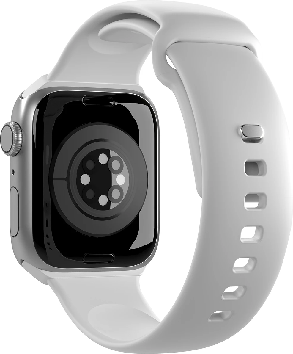 Rrip silikoni për Apple Watch Puro Icon, 38/40/41mm, i bardhë, 2 copë