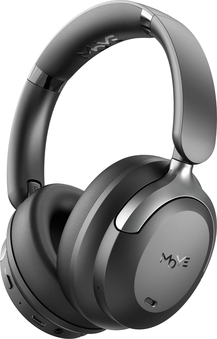 Kufje Bluetooth Moye Timbre 2 ANC, 55h, Bluetooth 5.4, të zeza