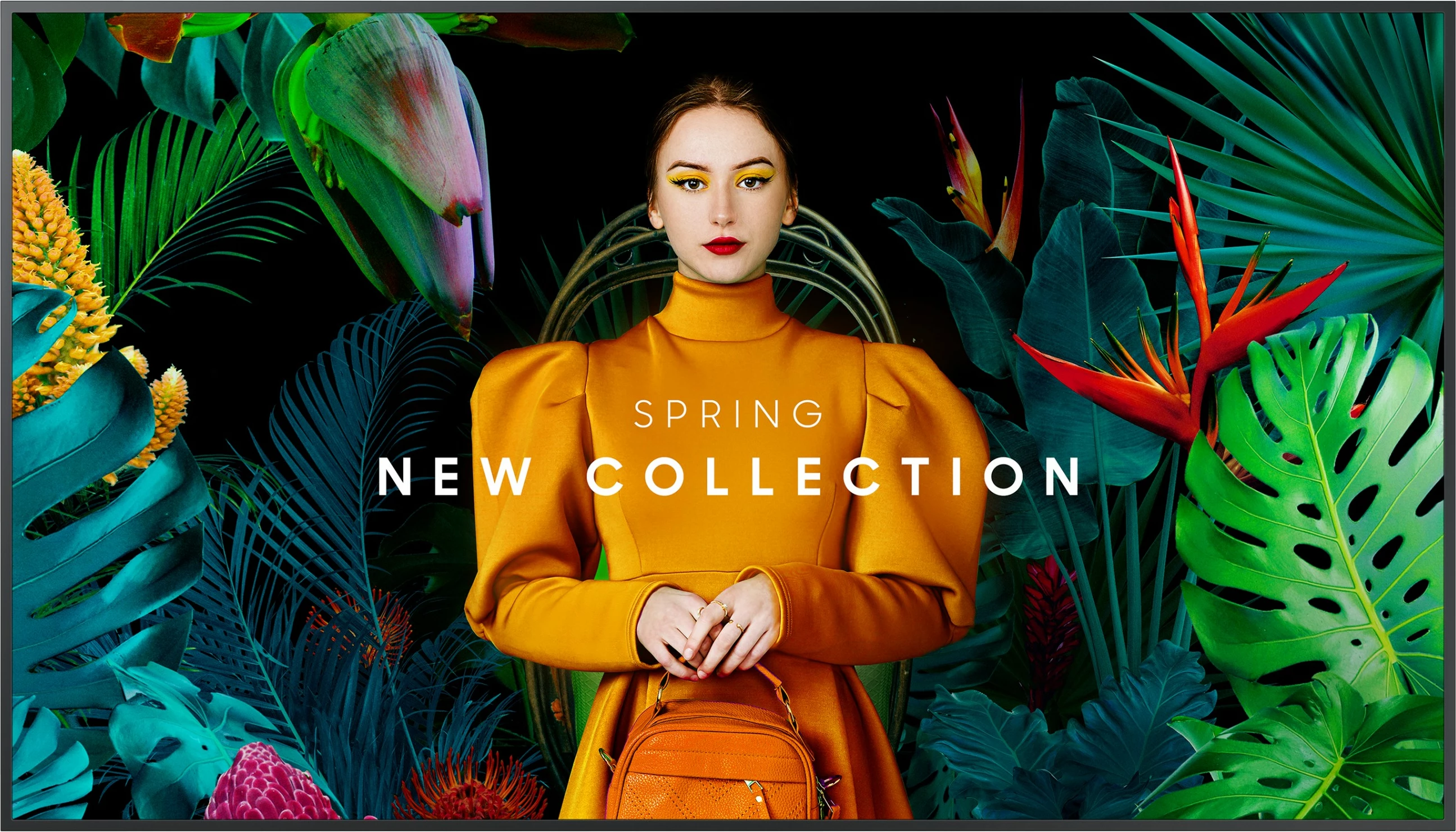 Panel digjital Samsung QH43C, LCD, 43", 3840 x 2160, Wi-Fi, e zezë