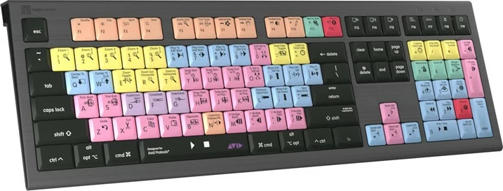 Kasë LogicKeyboard Astra 2 FR për Mac, Pro Tools, shumëngjyrëshe
