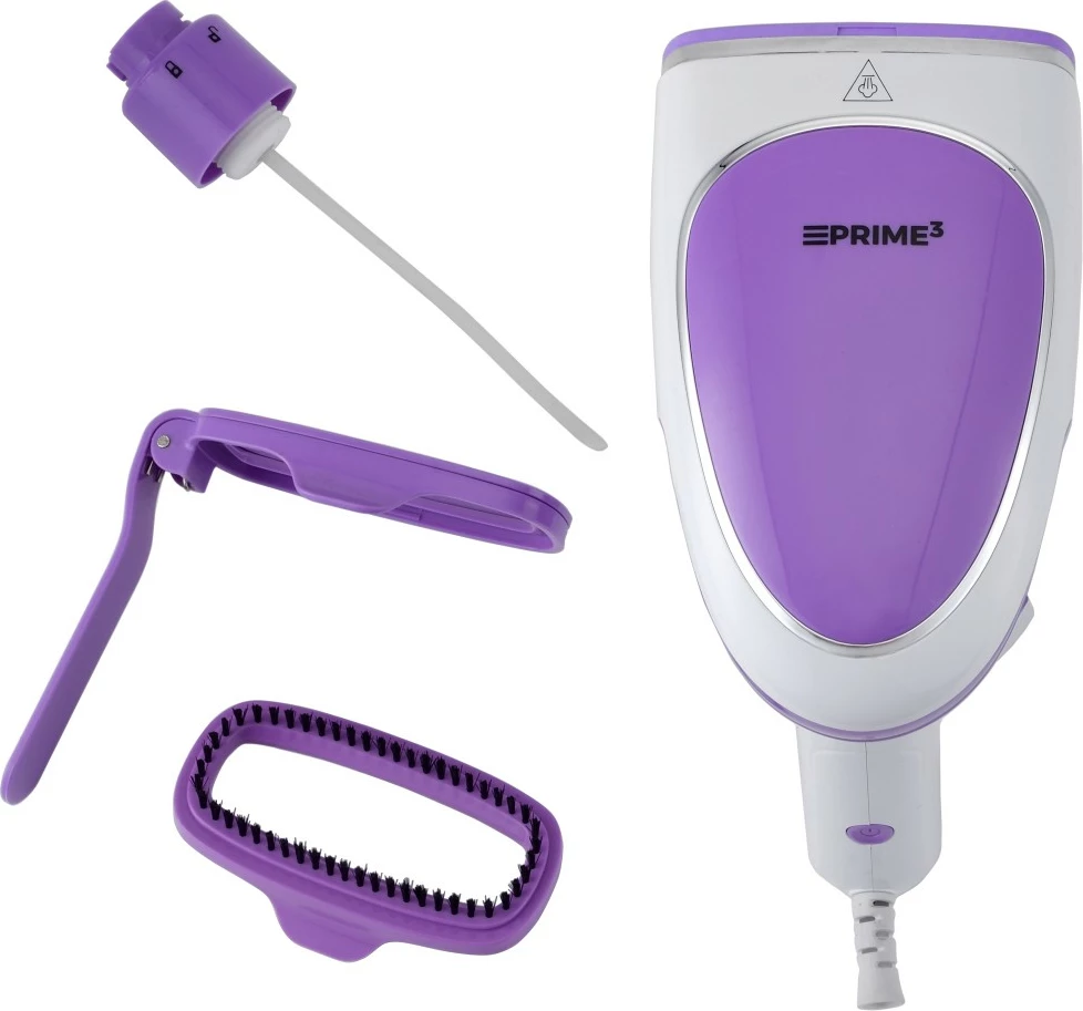 Hekur me avull PRIME3 SGS31, 1500W, dorezë e palosshme, 250 ml, Vjollcë/Bardhë