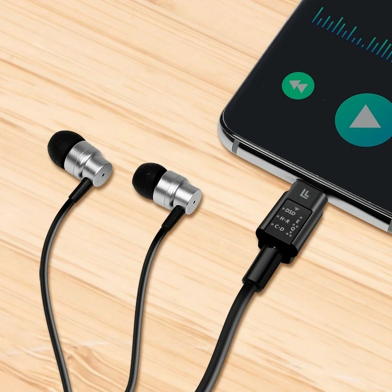 Adapter audio LogiLink KKLLIZ000UA0424, USB-C në 3.5mm, me DAC dhe EQ, Zi