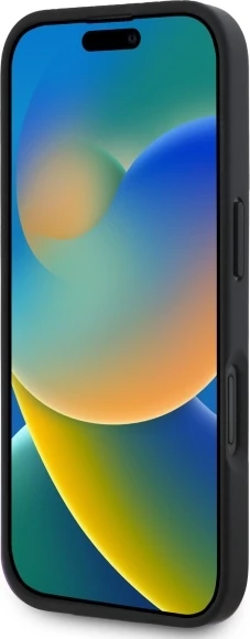 Mbështjellës DKNY Texture Pattern Tonal Stripe për iPhone 16, i zi