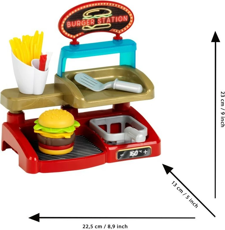 Set lodrash Burger Shop Klein 7336, plastikë, shumëngjyrëshe