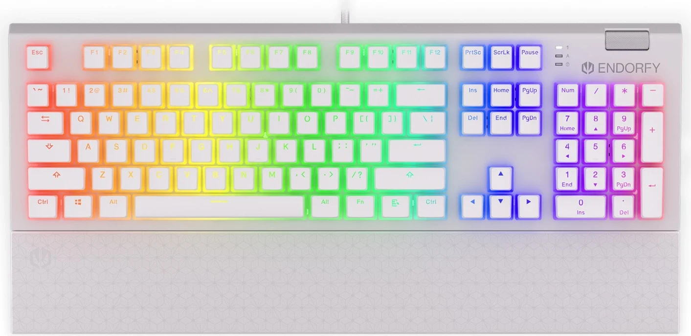 Tastierë për lojtarë Endorfy, e bardhë