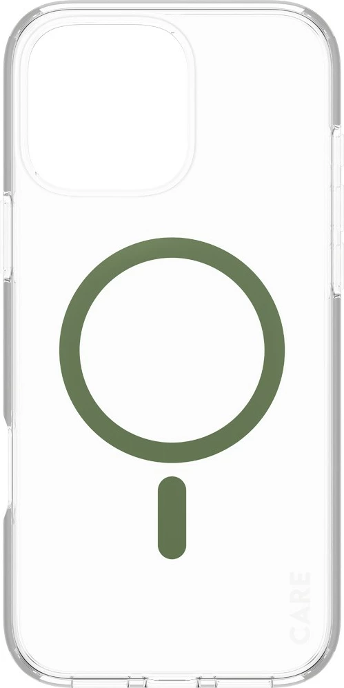 Mbështjellës PanzerGlass CARE Case Flagship MagSAFE për iPhone 16 Pro Max, transparent, green