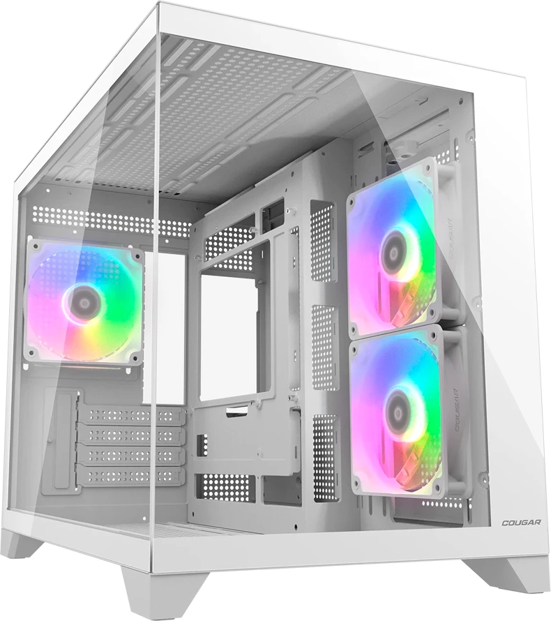 Kasë COUGAR FV150 Mini RGB Mini Tower, Micro-ATX/Mini-ITX, USB-C, e bardhë