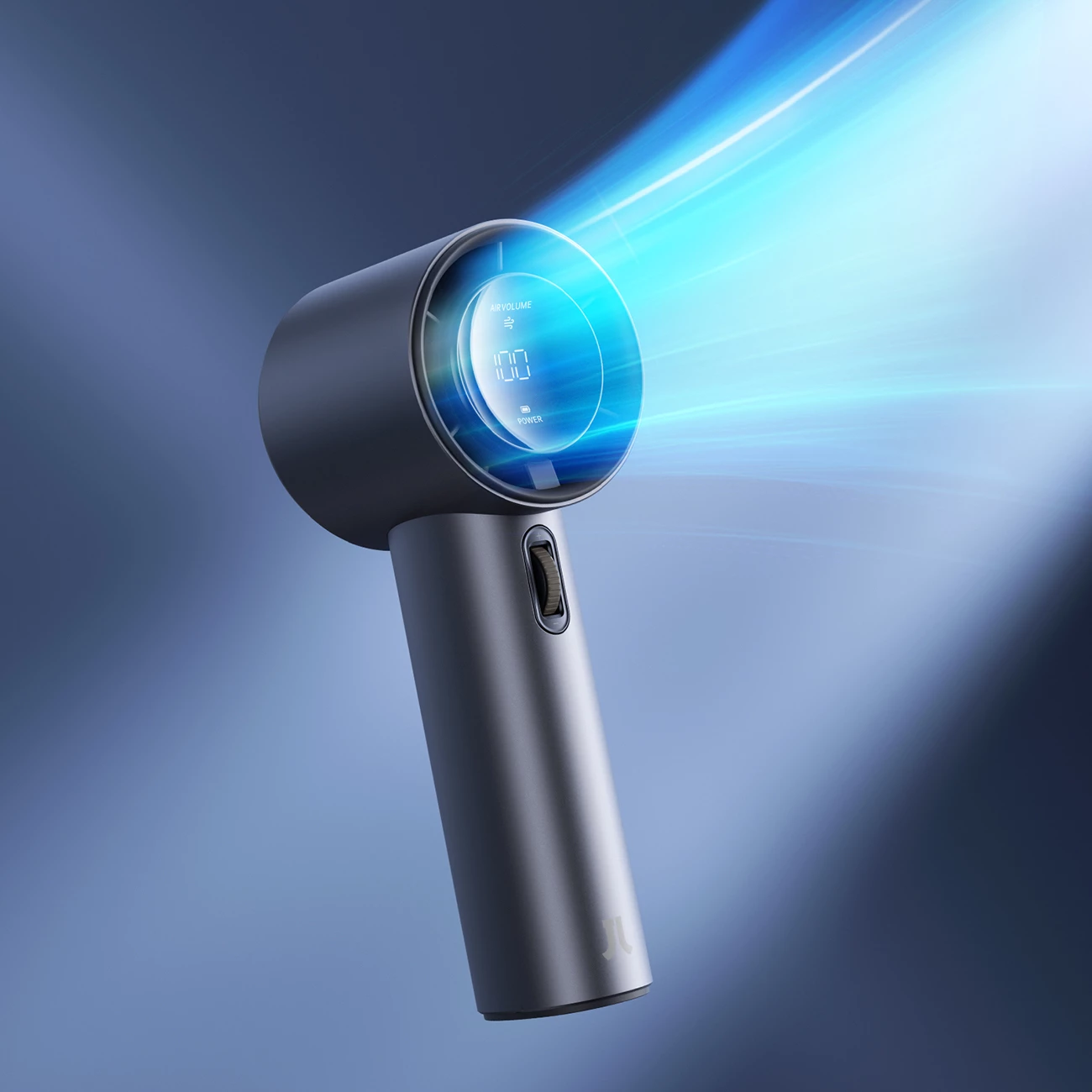 Ventilator dore Jisulife Pro1 FA53, 3600 mAh, ekran LED, USB-C, kaltër e errët