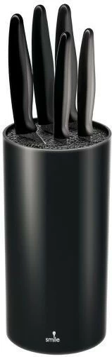 Set thikash MPM SNS-3 me bllok, çelik inox, e zezë, 5 copë