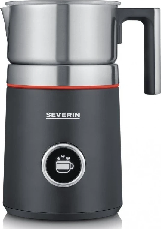 Shkumues qumështi Severin SM 3587, 700 ml, ngjyrë zezë-argjend