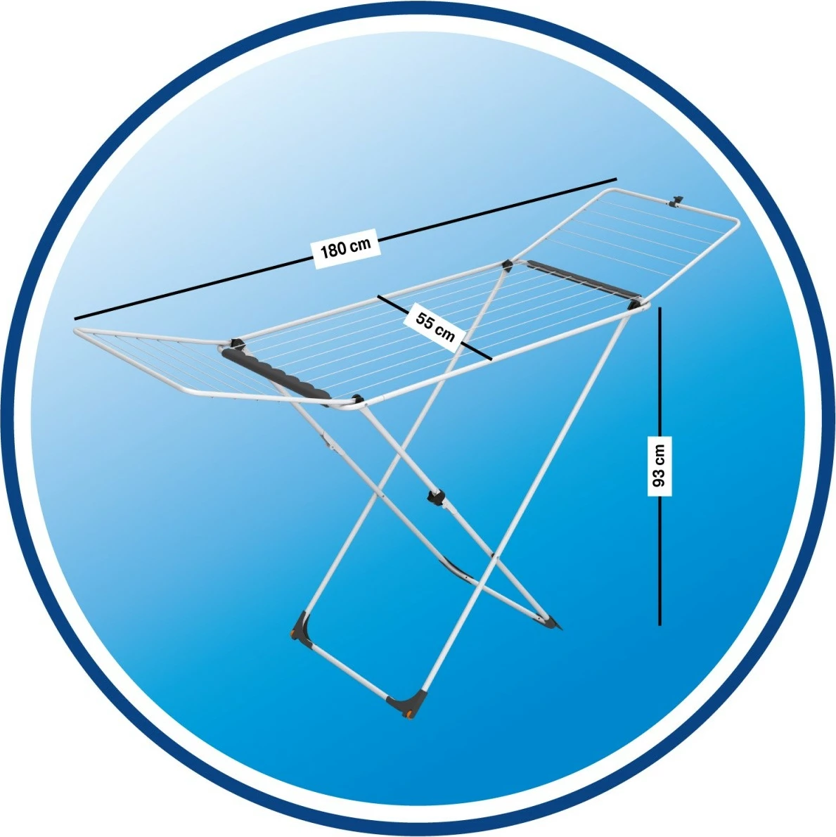 Tharëse rrobash Vileda Suszarka Universal, e bardhë/zezë, palosëse